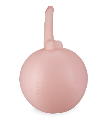 Dildo auf aufblasbarem Kissen