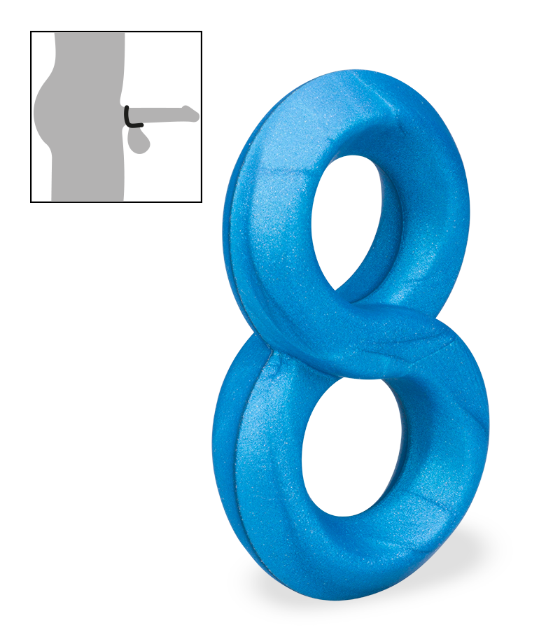 Doppel-Cockring aus medizinischem Silikon Julo