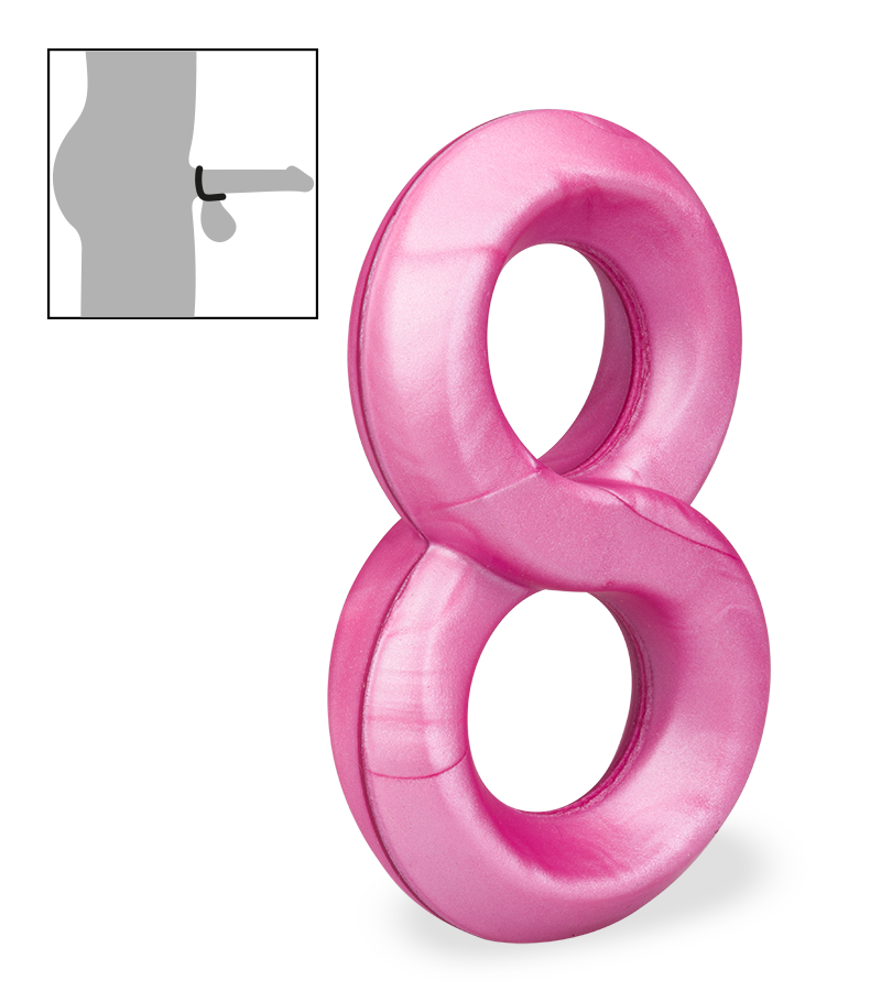 Doppel-Cockring aus medizinischem Silikon Julo