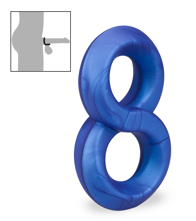 Doppel-Cockring aus medizinischem Silikon Julo