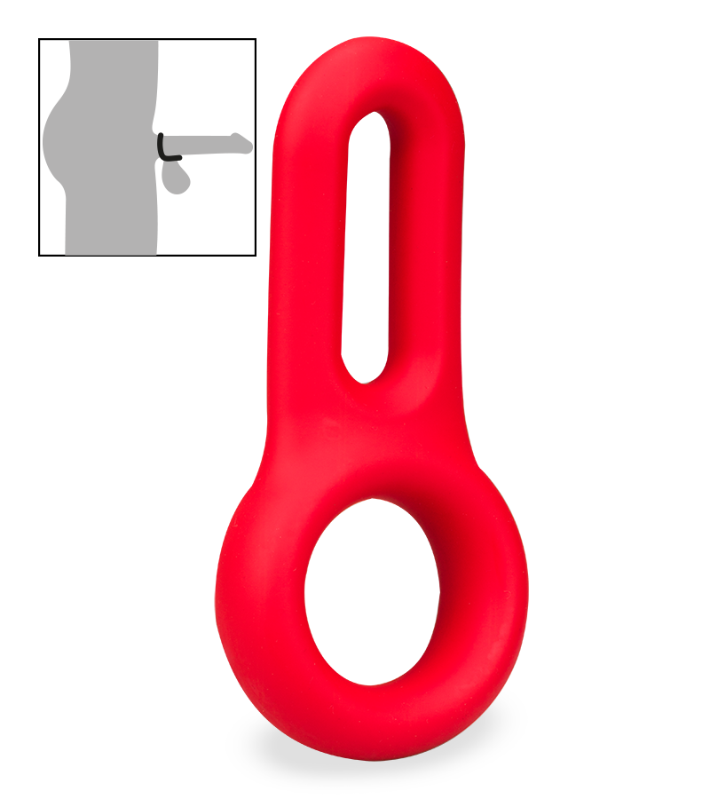 Doppel-Cockring aus medizinischem Silikon Vaster