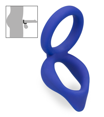 Doppel-Cockring aus Silikon Moon