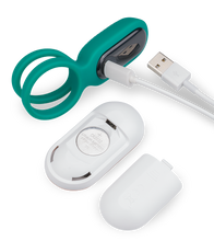 Laden Sie das Bild in den Galerie-Viewer, Doppel-Cockring mit Klitorisstimulator Unity