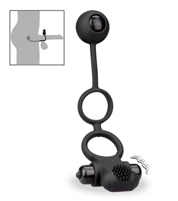 Doppel-Cockring mit Vibration und Analkugel