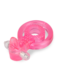 Laden Sie das Bild in den Galerie-Viewer, Doppel-Penisring mit Minizunge und Vibration