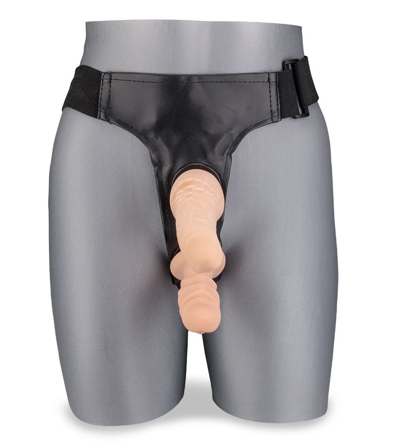 Doppel-Strap-On mit abnehmbarem Dildo