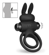 Laden Sie das Bild in den Galerie-Viewer, Doppelter Cockring mit Vibration 10 Modi