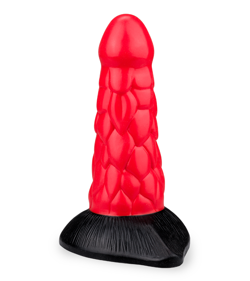 Dragon Dildo mit Schuppen und Saugnapf 18,5 cm