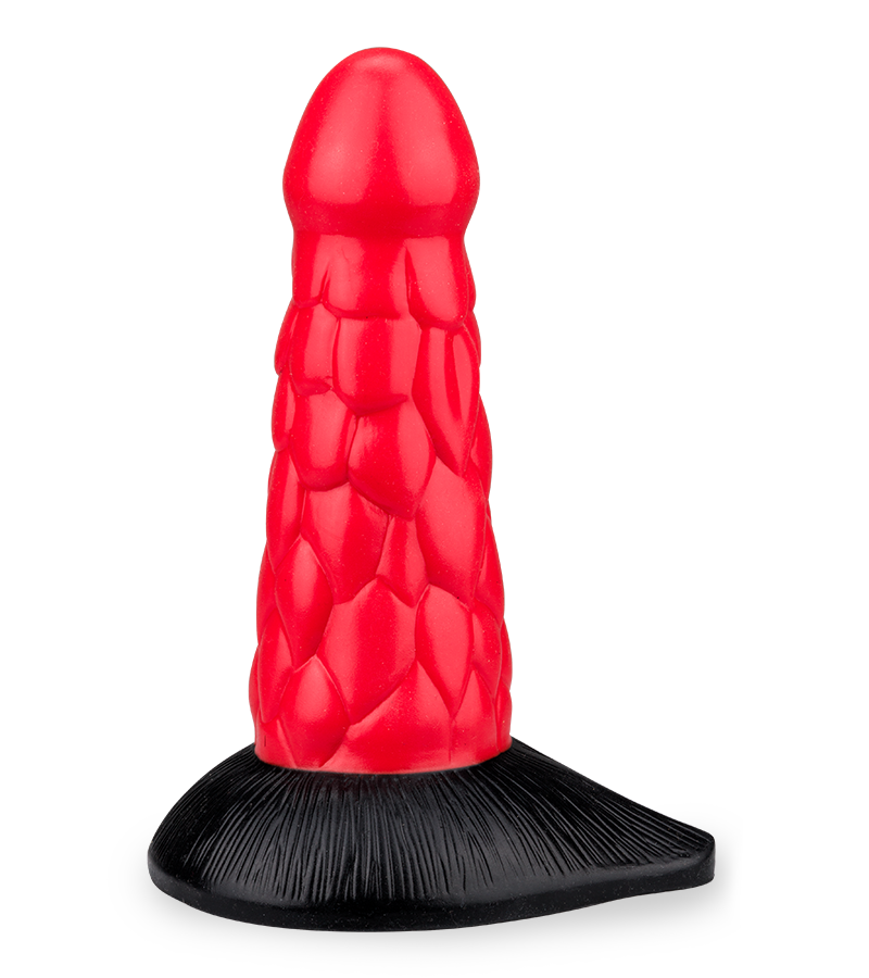 Dragon Dildo mit Schuppen und Saugnapf 18,5 cm
