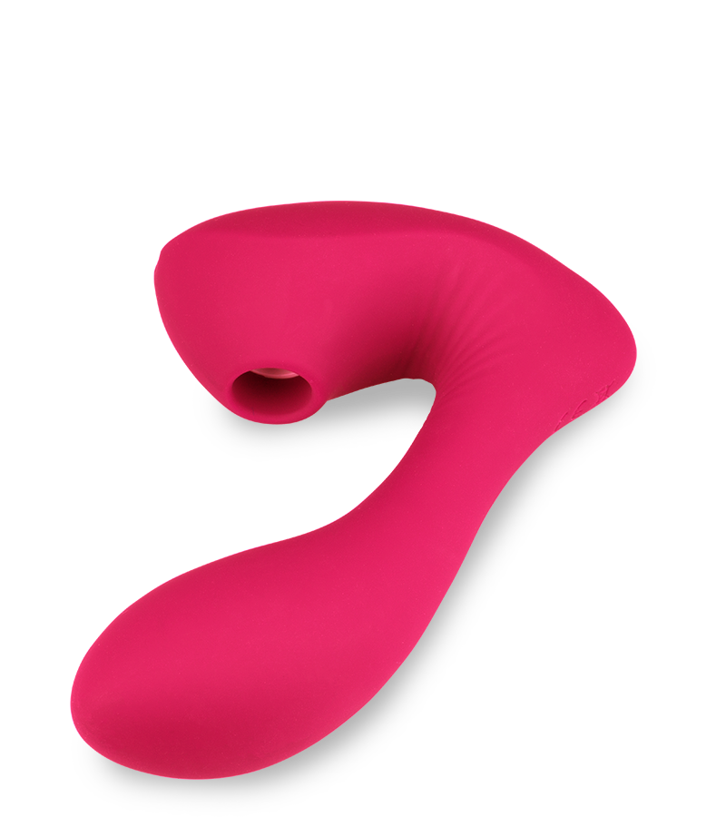 Druckwellenstimulator mit Innendildo Fame