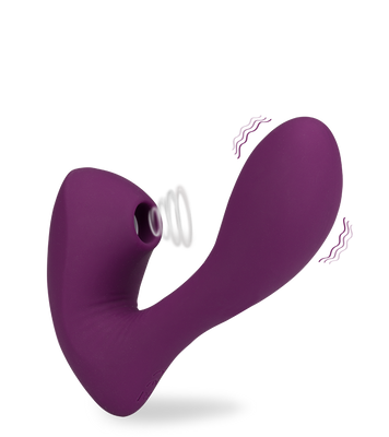 Druckwellenstimulator mit Innendildo Fame