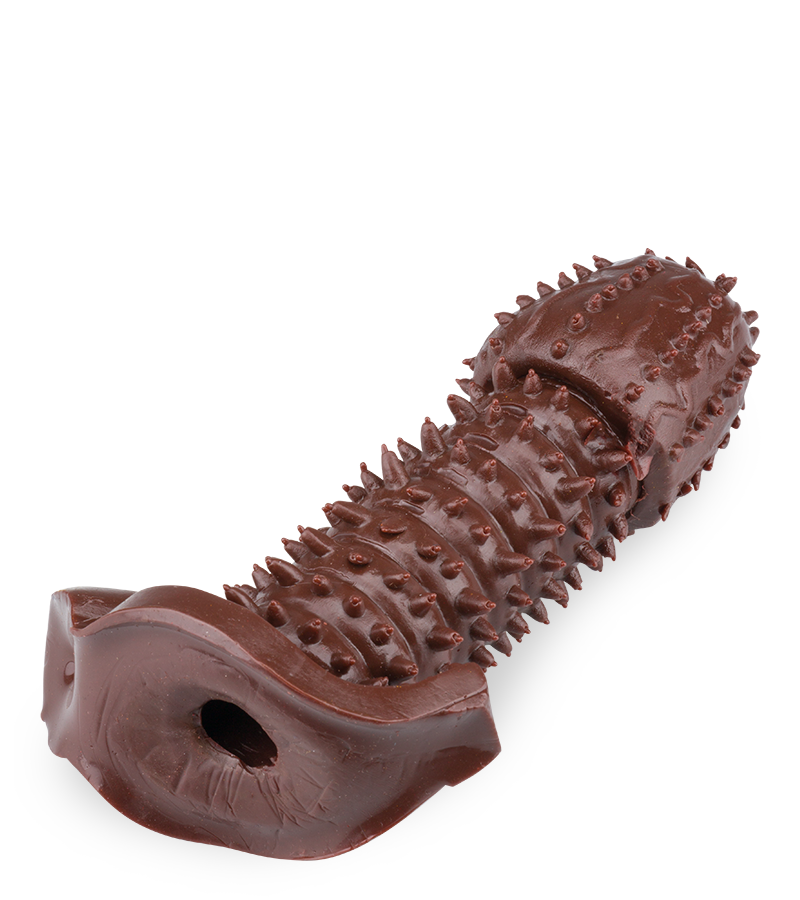 Dunkle genoppte Penishülle