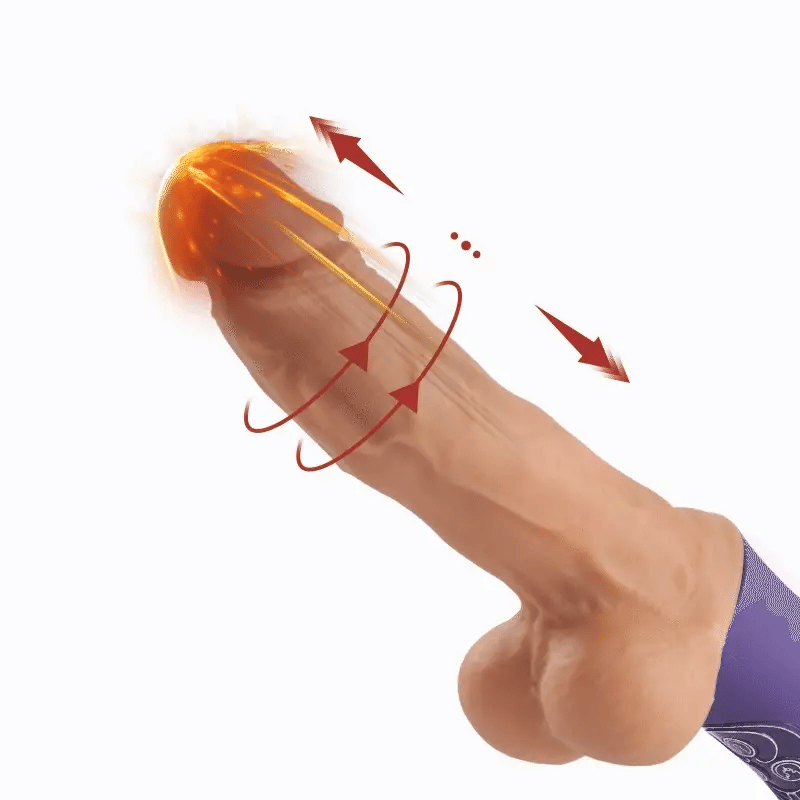 Veilchen 4 IN 1 Realistischer Dildo 6 Stoßen 10 Vibrieren Dildovibrator