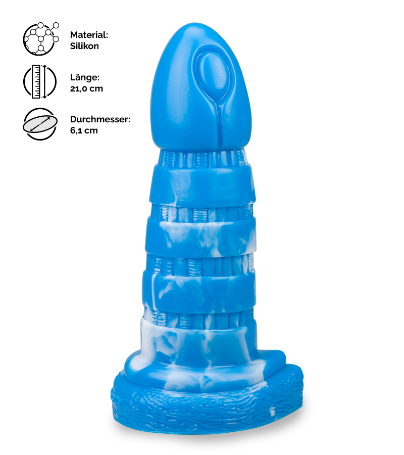 Fantasy-Dildo mit Saugnapf Jormungand