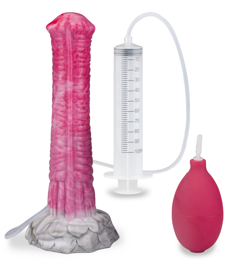 Fantasy-Spritzdildo mit Saugnapf Sleipnir