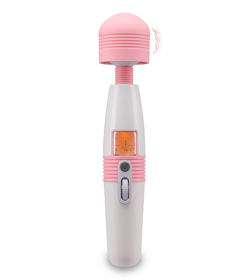 Fantasy-Wand-Vibrator mit digitalem Display Wandy