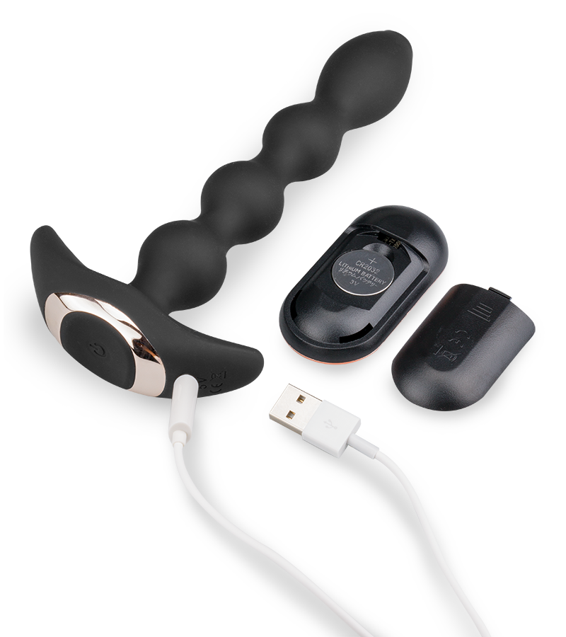 Ferngesteuerte vibrierende Analkette Devotion