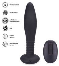 Laden Sie das Bild in den Galerie-Viewer, Ferngesteuerter Analvibrator mit 5 Modi