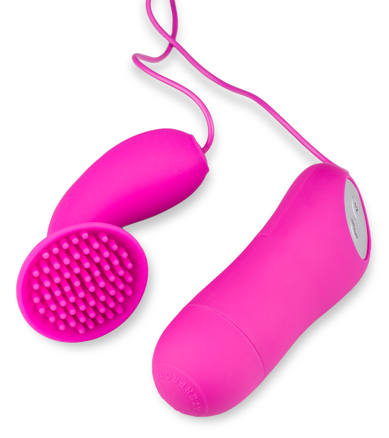 Ferngesteuerter Klitorisstimulator mit Lustnoppen