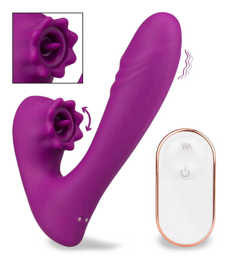 Ferngesteuerter Pulsator und Vibrator Lila