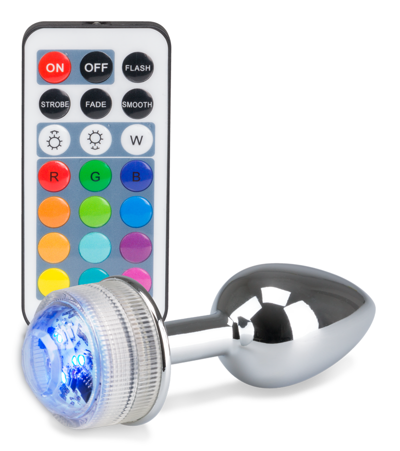 Ferngesteuerter Rosebud-Analschmuck mit Multicolor LED