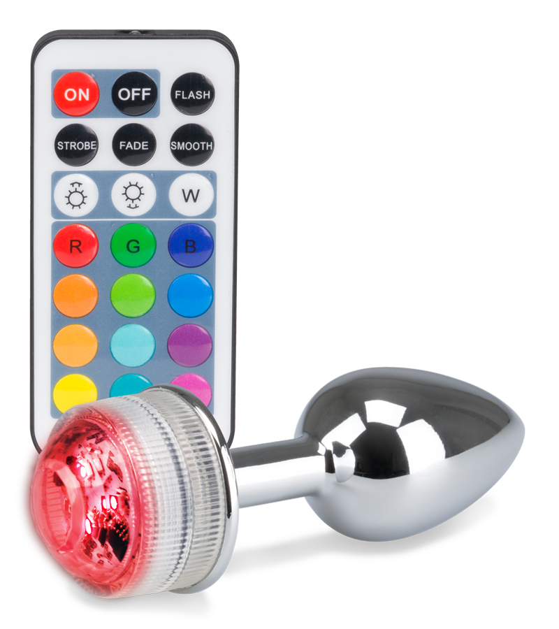Ferngesteuerter Rosebud-Analschmuck mit Multicolor LED