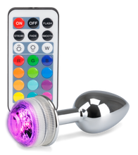 Laden Sie das Bild in den Galerie-Viewer, Ferngesteuerter Rosebud-Analschmuck mit Multicolor LED