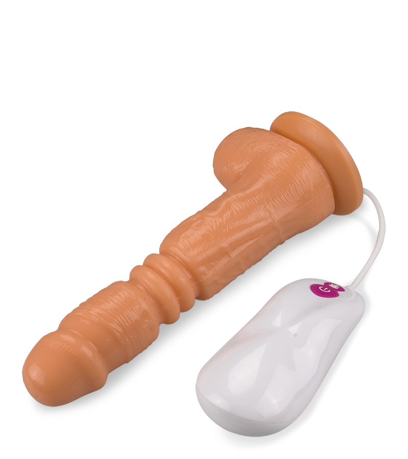 Ferngesteuerter Stoßdildo mit Vibration Polly