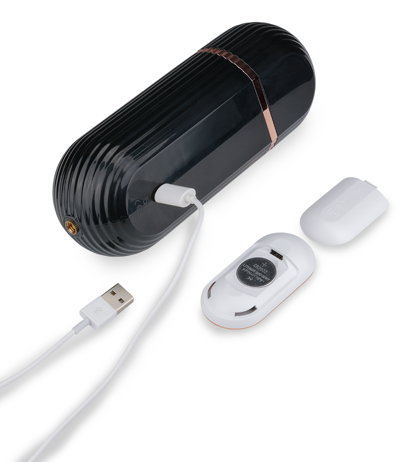 Ferngesteuerter Stoßdildo mit Vibration und Saugnapf Owen