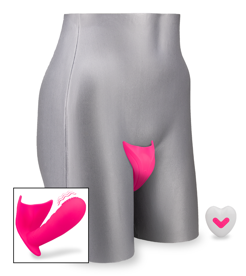 Ferngesteuerter Vibro-Slip mit genopptem Innendildo