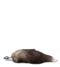 Laden Sie das Bild in den Galerie-Viewer, Foxtail-Buttplug in Schwarz-Weiß