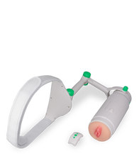 Laden Sie das Bild in den Galerie-Viewer, Freihand-Masturbator mit Gürtel und Vagina-Aufsatz