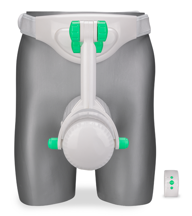 Freihand-Masturbator mit Gürtel und Vagina-Aufsatz