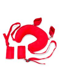 Laden Sie das Bild in den Galerie-Viewer, Fuß- und Handfesseln mit Nackenrolle