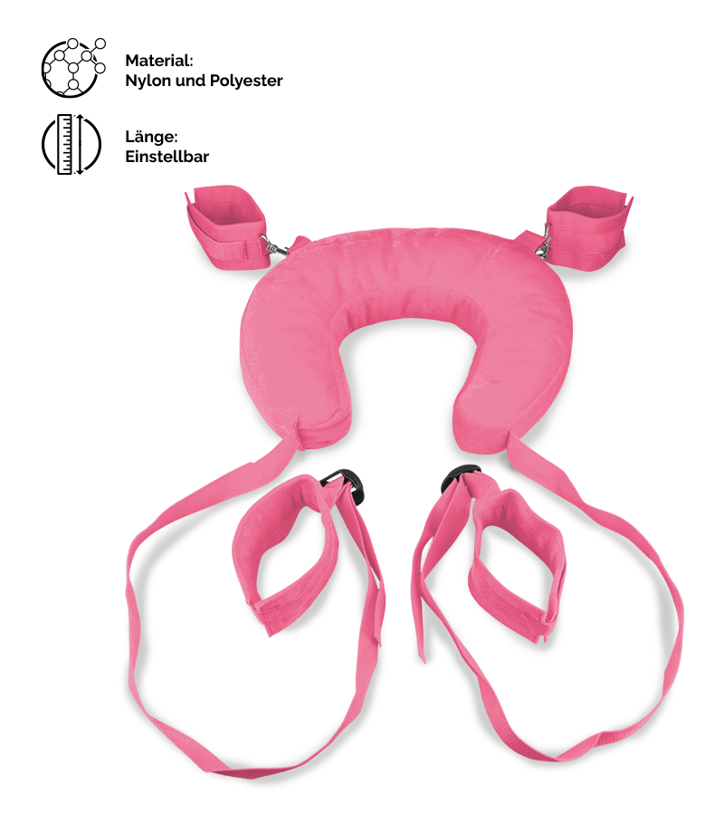 Fuß- und Handfesseln mit Nackenrolle