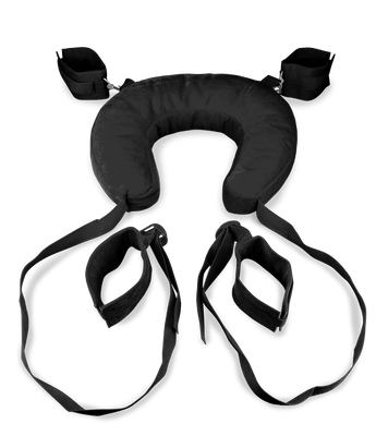 Fuß- und Handfesseln mit Nackenrolle