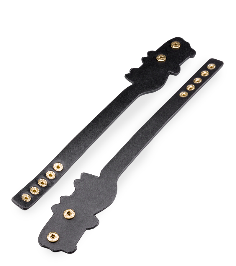 Fußgelenk-Manschetten aus Kunstleder Katze