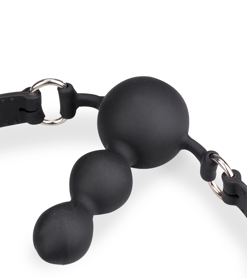 Gagball aus Silikon mit Plug 6 cm