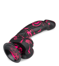 Laden Sie das Bild in den Galerie-Viewer, Gebogener Silikon-Dildo mit Saugnapf