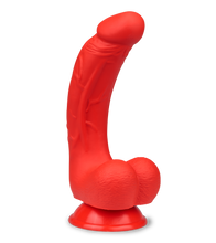 Laden Sie das Bild in den Galerie-Viewer, Gebogener Silikon-Dildo mit Saugnapf