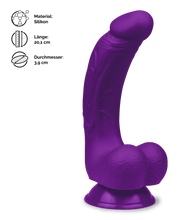Laden Sie das Bild in den Galerie-Viewer, Gebogener Silikon-Dildo mit Saugnapf