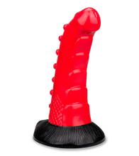 Laden Sie das Bild in den Galerie-Viewer, Gekrümmter Drachendildo mit Saugnapf 23,5cm