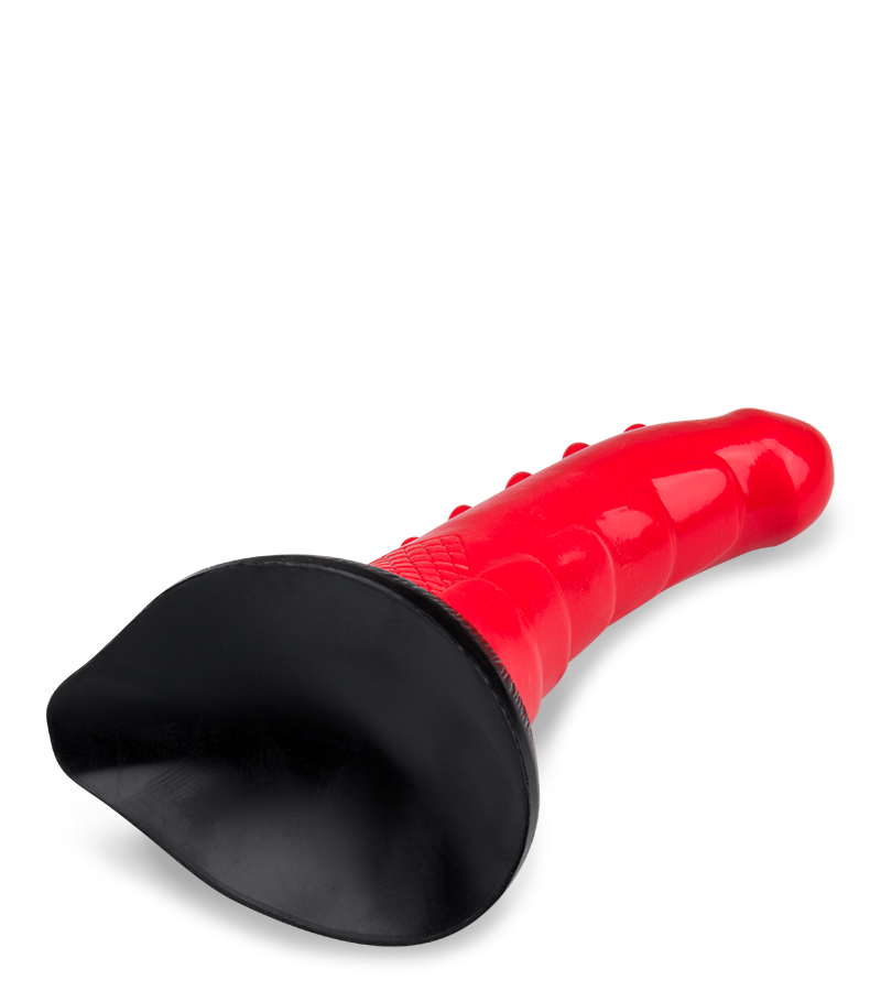 Gekrümmter Drachendildo mit Saugnapf 23,5cm