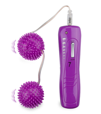 Genoppte Vibro-Liebeskugeln in Rosa