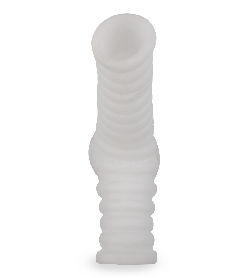 Gerippte Penismanschette mit Vibration Everest