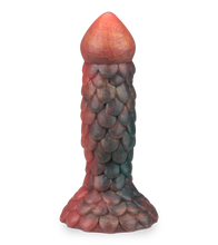 Laden Sie das Bild in den Galerie-Viewer, Geschuppter Drachen-Dildo mit Saugnapf 19 cm