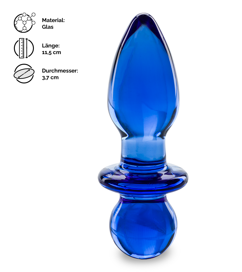 Glas-Analplug Zapfen