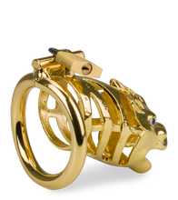 Laden Sie das Bild in den Galerie-Viewer, Goldfarbener Peniskäfig chinesisches Sternzeichen Drache