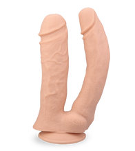 Laden Sie das Bild in den Galerie-Viewer, Großer Dildo mit doppeltem Schaft 24,5 cm und 27,5 cm