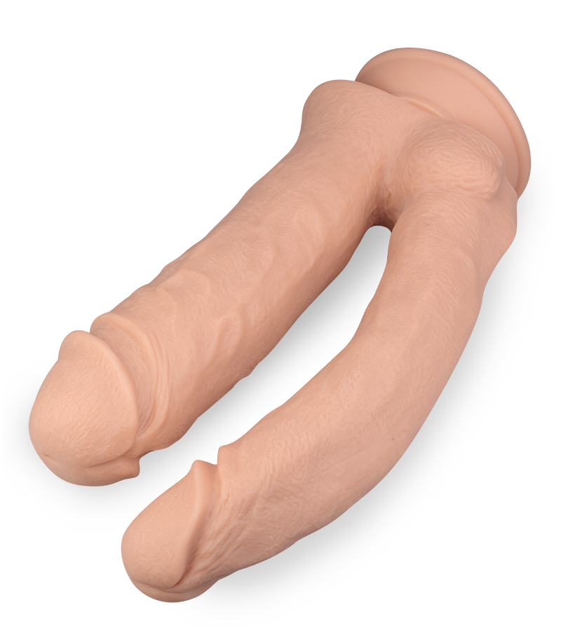 Großer Dildo mit doppeltem Schaft 24,5 cm und 27,5 cm